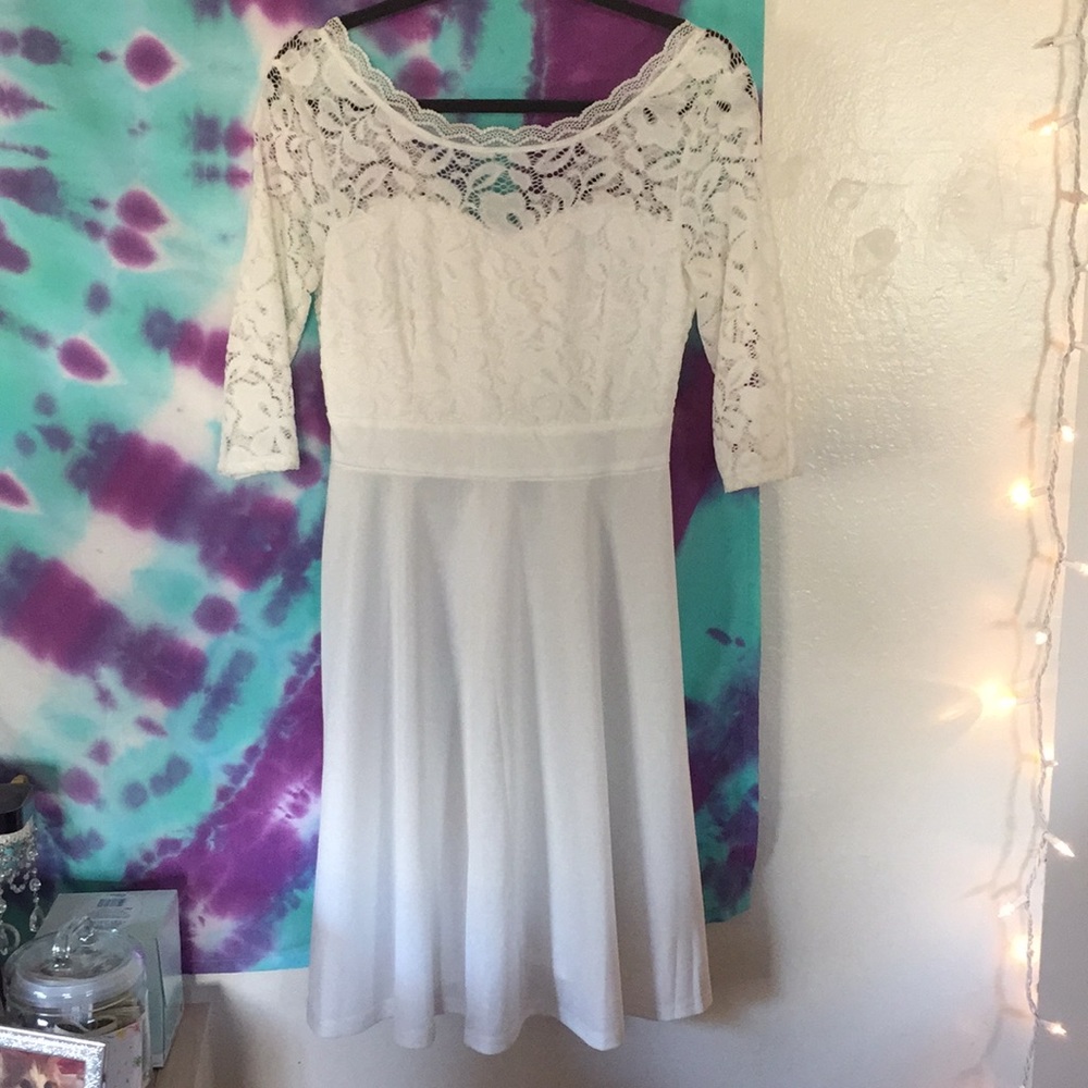 White lacy dress